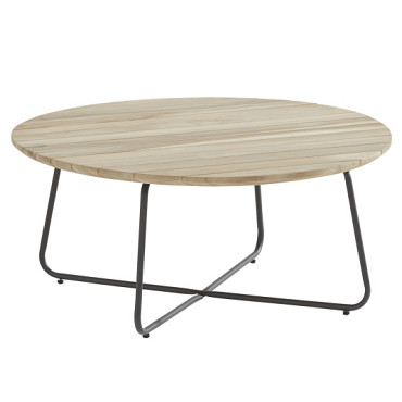 Axel coffee table teak round 90 cm (H 40 cm) OP+OP