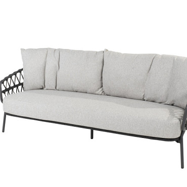 Calpi living bench 3 seater with 3 cushions Anthracite