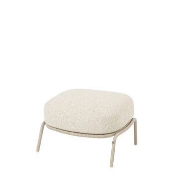 Puccini footstool latte with cushion Latte