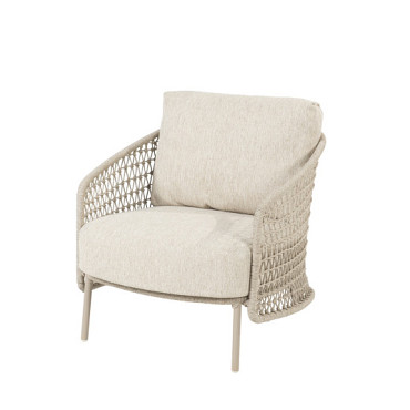 Puccini living chair latte with 2 cushions Latte
