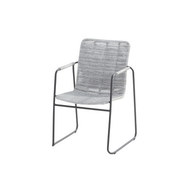 Palma stacking chair Anthracite with Light Grey Light Grey