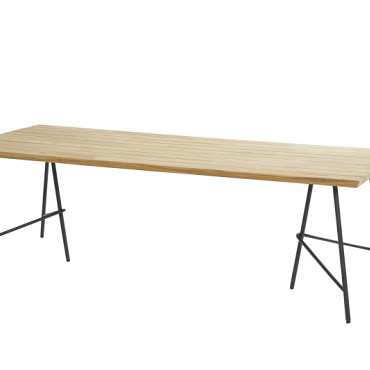 Lano dining table 240 X 100 X 75 cm. Natural teak  Teak