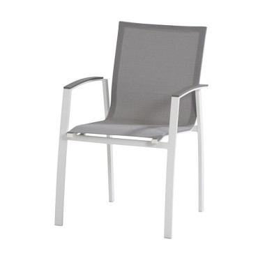 Torino dining chair stackable White