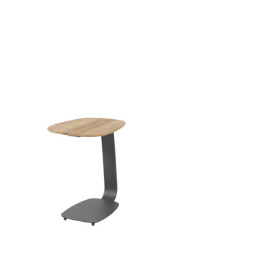 Gentle support table teak anthracite Anthracite