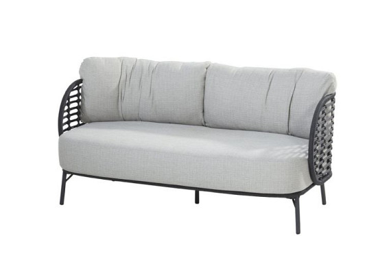 Fabrice living bench 2.5 seaters Anthracite with 3 cushions Anthracite afbeelding 2