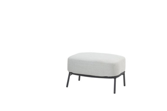 Fabrice footstool Anthracite with cushion Anthracite afbeelding 2