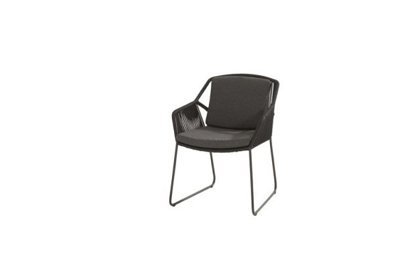 Accor dining chair with 2 cushions Anhtacite afbeelding 2