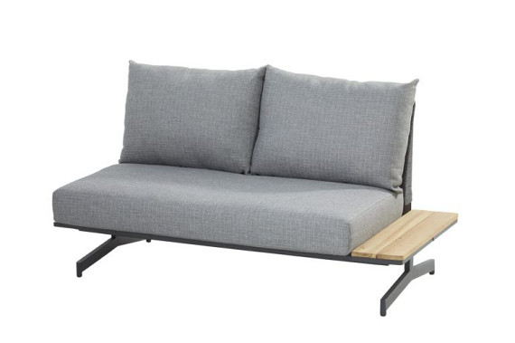 Fortuna modular 2 seater bench left or right with 3 cushions Anthracite afbeelding 3