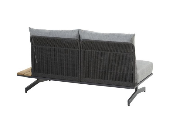 Fortuna modular 2 seater bench left or right with 3 cushions Anthracite afbeelding 4