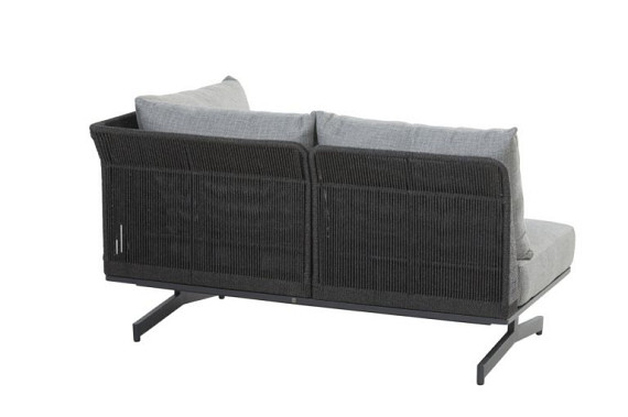 Fortuna modular corner bench 2 seater with 4 cushions Anthracite afbeelding 4