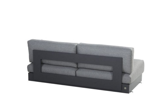 Ibiza modular 2 seater bench with 6 cushions Anthracite afbeelding 4