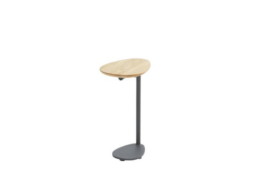 Clever support table teak teardrop shape Anthracite Anthracite afbeelding 2