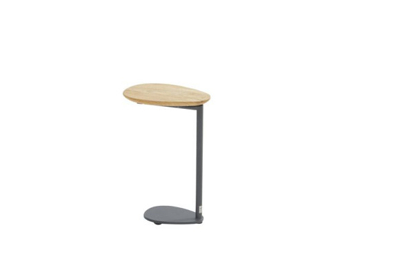 Clever support table teak teardrop shape Anthracite Anthracite afbeelding 3