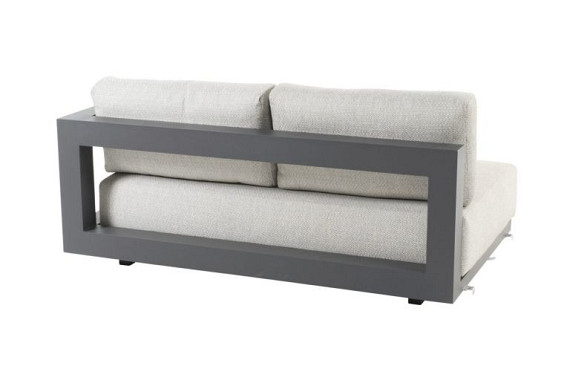 Metropolitan 2.5 seater bench left arm with 5 cushions Anthracite afbeelding 4