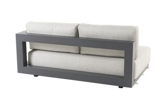 Metropolitan 2.5 seater bench right arm with 5 cushions Anthracite afbeelding 4