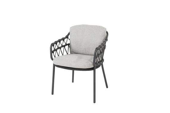 Calpi dining chair anthracite with 2 cushions Anthracite afbeelding 3