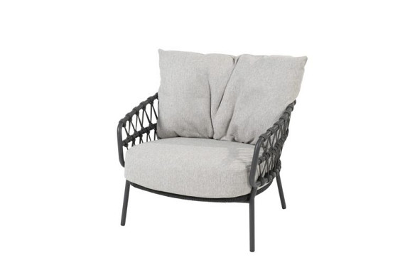 Calpi living chair anthracite with 2 cushions Anthracite afbeelding 2