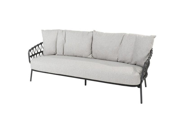 Calpi living bench 3 seater with 3 cushions Anthracite afbeelding 3