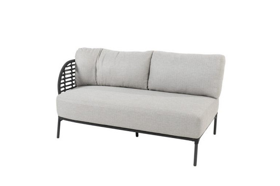 Fabrice 2 seater RIGHT anthracite with 3 cushions Anthracite afbeelding 3
