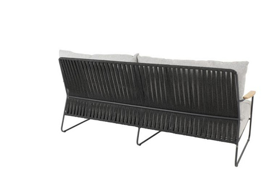 Balade living bench 3 seater anthracite with 3 cushions Anthracite afbeelding 4