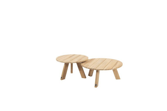 Cosmic coffee table round 78 X 35 cm complete teak  Teak/Teak afbeelding 2