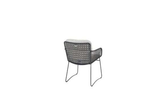 Aprilla dining chair anthracite with 2 cushions Anthracite afbeelding 3
