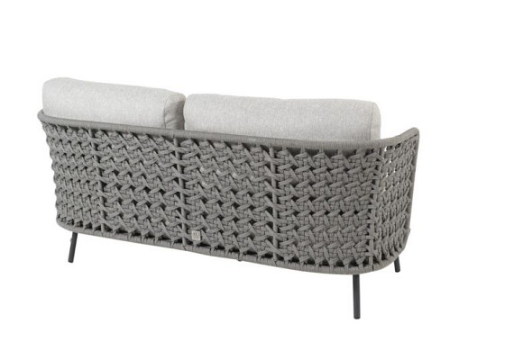 Palacio living bench 2.5 seater silvergrey with 3 cushions Silvergrey afbeelding 4