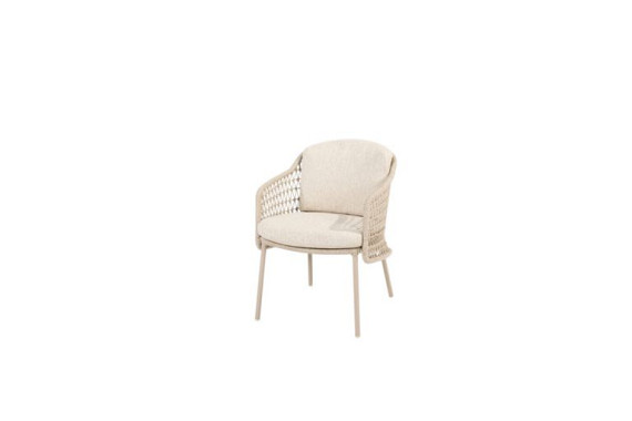 Puccini dining chair latte with 2 cushions Latte afbeelding 3