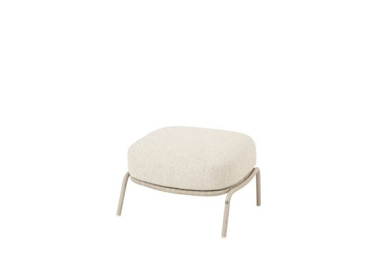 Puccini footstool latte with cushion Latte afbeelding 2