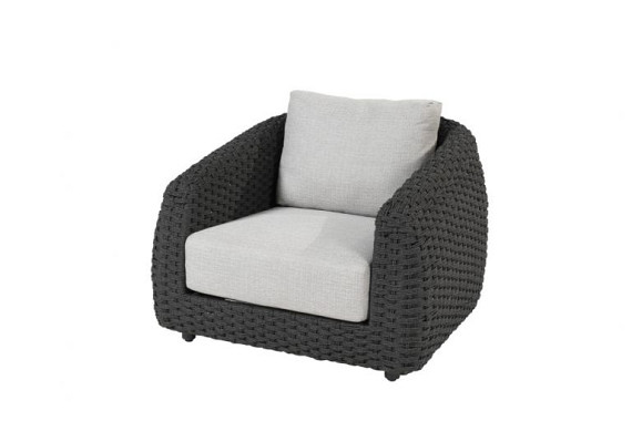 Saint-Tropez living chair anthracite with 2 cushions Anthracite afbeelding 3