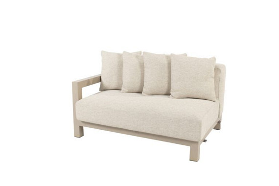 Raffinato living bench 1.5 seater right latte with 6 cushions Latte afbeelding 2