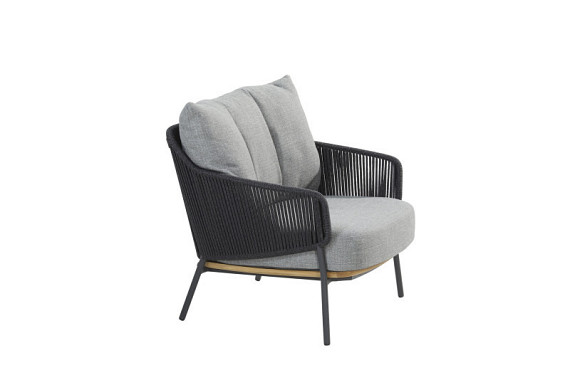 Ravello loungeset - Living stoel (2x), living bank en voetenbank - Showroommodel OP=OP afbeelding 2