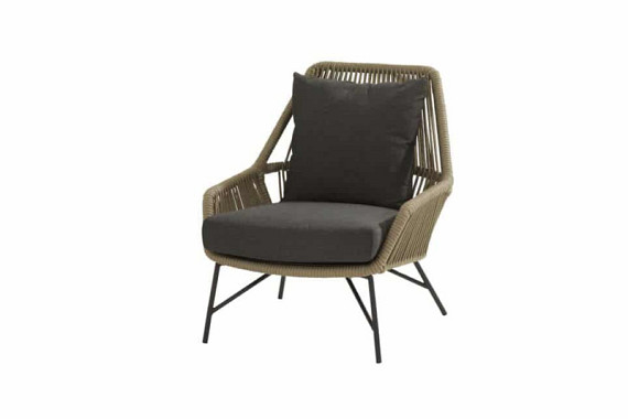Ramblas loungeset - Living stoel (2x), living bank en voetenbank - Showroommodel OP=OP afbeelding 2