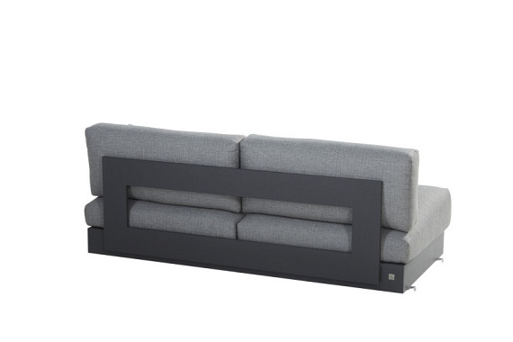 Ibiza modular 2 seater bench with 6 cushions Anthracite afbeelding 2