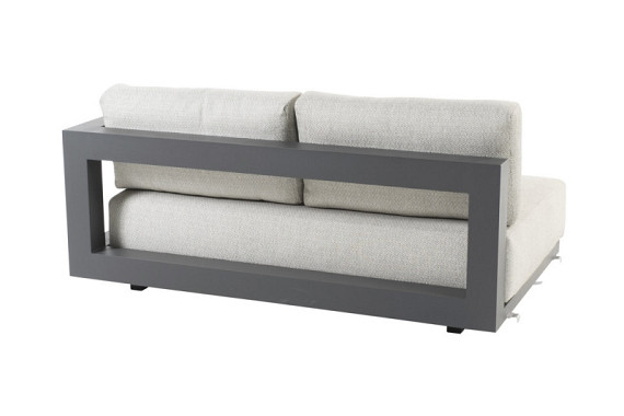 Metropolitan 2.5 seater bench left arm with 5 cushions Anthracite afbeelding 2