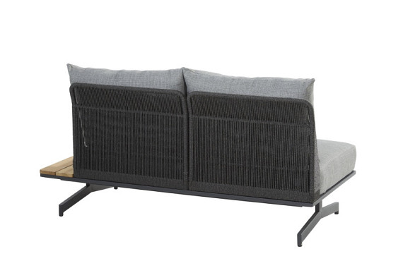 Fortuna modular 2 seater bench left or right with 3 cushions Anthracite afbeelding 2
