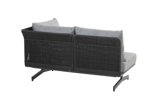 Fortuna modular corner bench 2 seater with 4 cushions Anthracite afbeelding 2