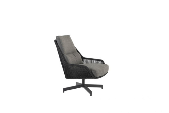 Primavera living chair Anthracite with 2 cushions Anthracite - Showroommodel OP=OP