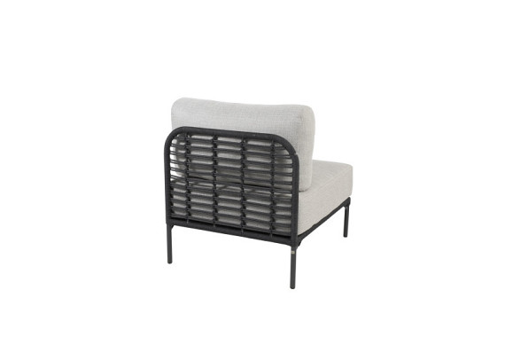 Fabrice living chair Anthracite with 2 cushions Anthracite afbeelding 2
