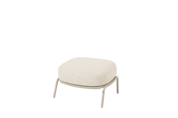 Puccini footstool latte with cushion Latte