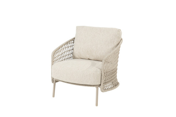 Puccini living chair latte with 2 cushions Latte