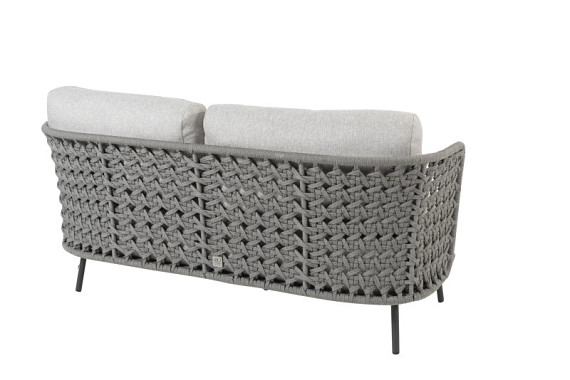Palacio living bench 2.5 seater silvergrey with 3 cushions Silvergrey afbeelding 2