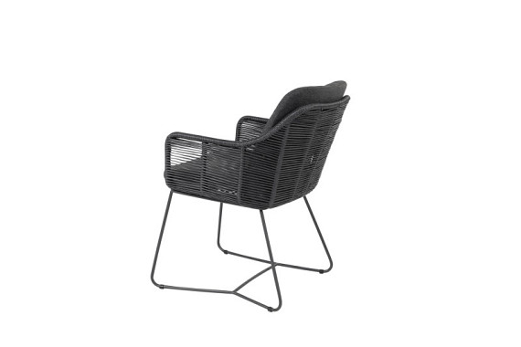 Belmond dining chair anthracite with 2 cushions Anthracite - Colour cushions: Black Venao 093 afbeelding 2
