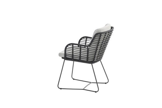 Fabrice dining chair Anthracite/Anthracite with 2 cushions Anthracite afbeelding 2