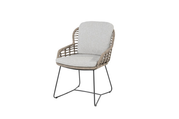 Lugano dining chair pure with 2 cushions Pure