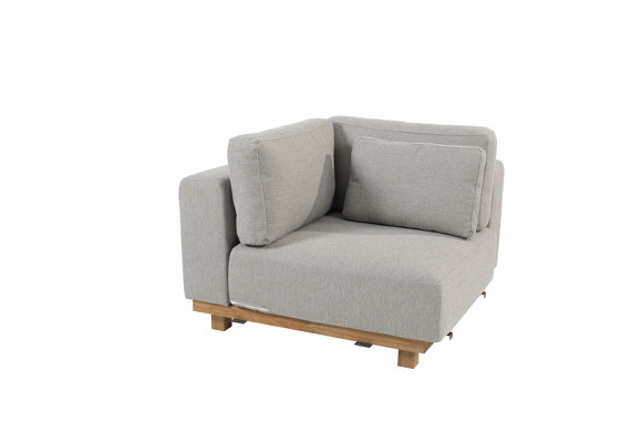 Paradiso upholstery corner teak with 4 cushions Teak afbeelding 2