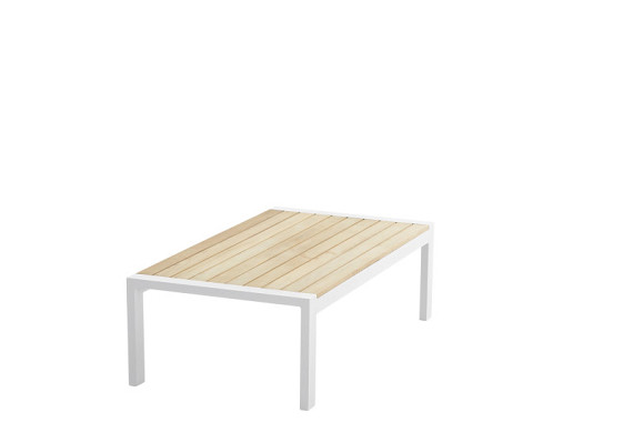 Ginger coffee table White teak 120 X 64,5 X 37 cm. White afbeelding 2
