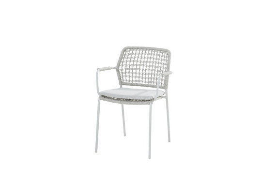 Barista stacking chair Frozen/Frost Grey with cushion Frozen