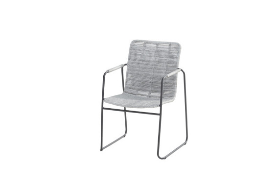 Palma stacking chair Anthracite with Light Grey Light Grey