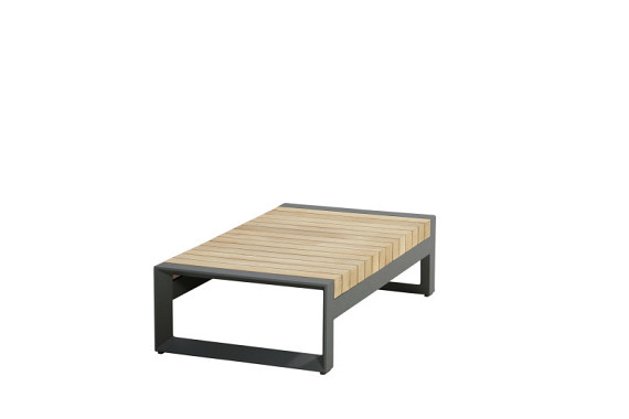 Matisse coffee table teak 120x65cm Anthracite - Showroommodel OP=OP afbeelding 2
